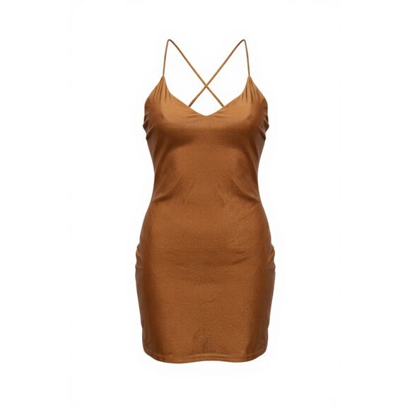 Fashion Nova Dresses & Skirts - NWT Fashion Nova Nina Rust Double-Lined Body-con Dress Size Large